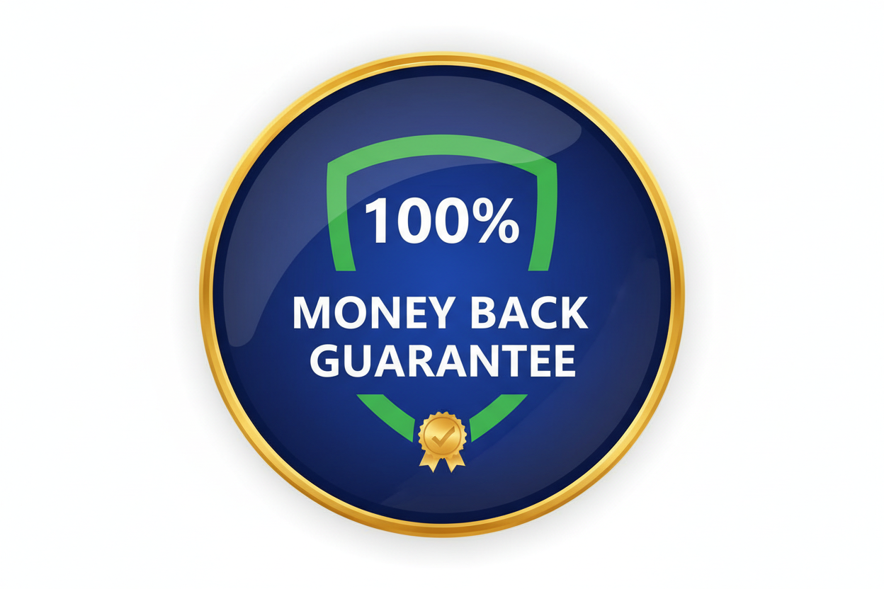 100% Money Back Guarantee
